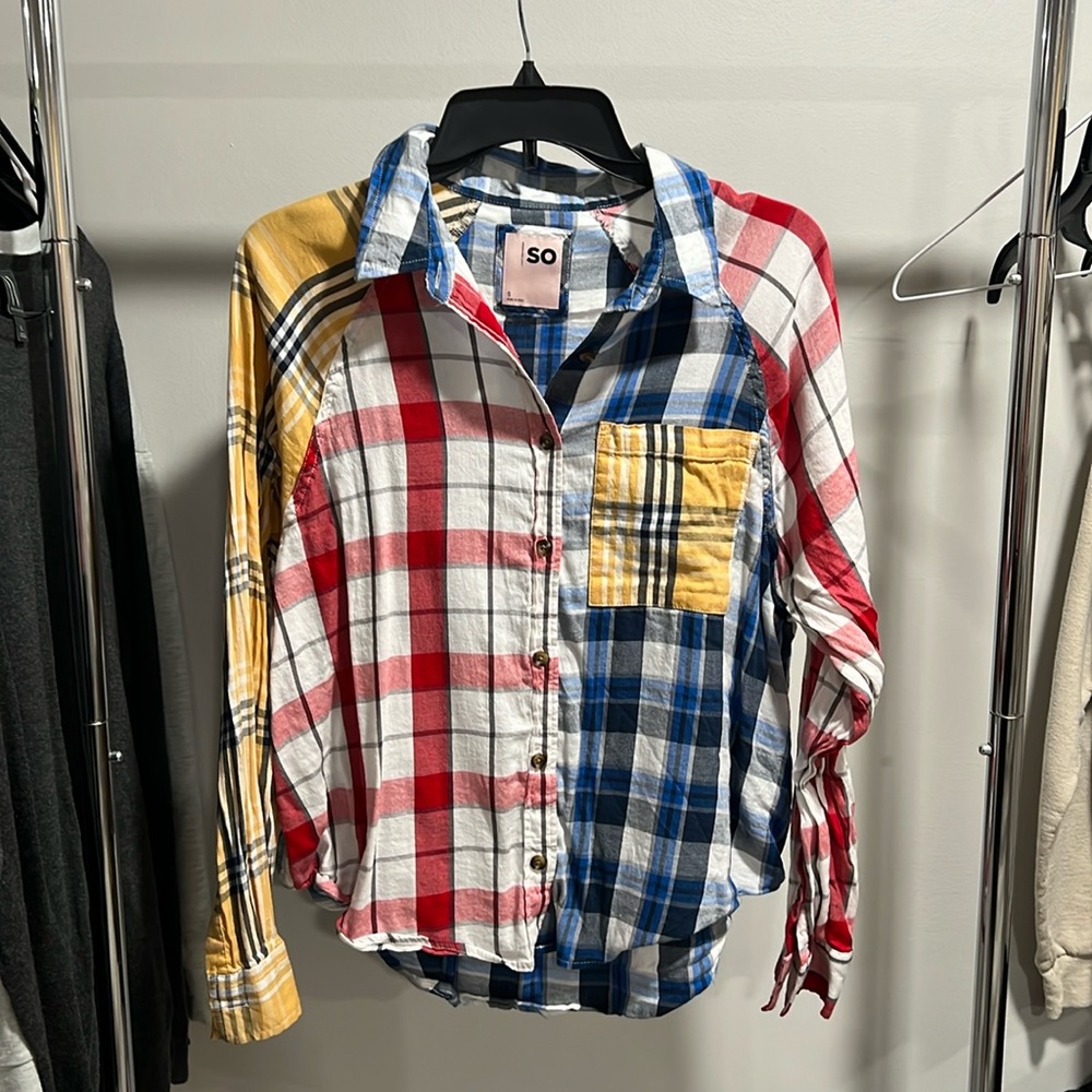 Colorful Fall button up